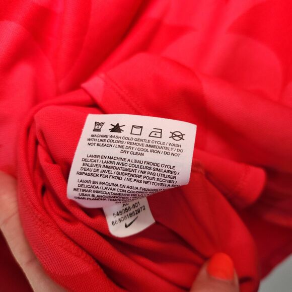 nike Girl's sports dri-fit coral p zip-up high neck top Xl urban fitness style - Picture 10 of 13